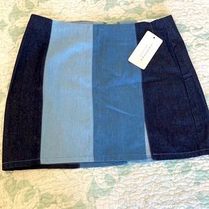 American Threads Multi Denim Skirt